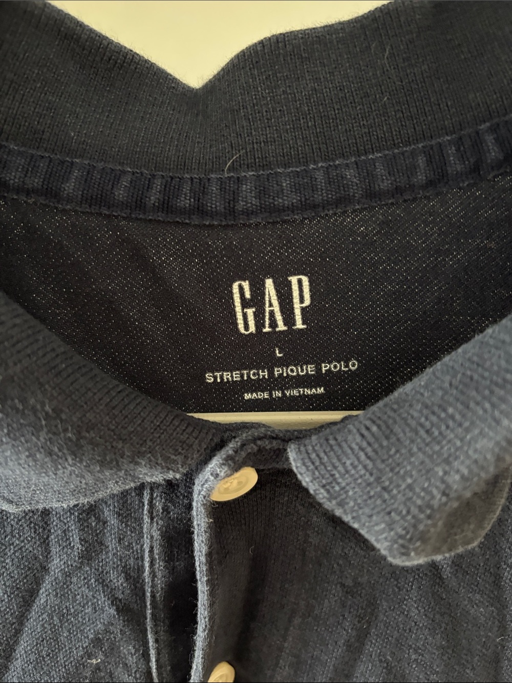 GAP Men's Navy Blue Polo Shirt - Picture 2 of 3